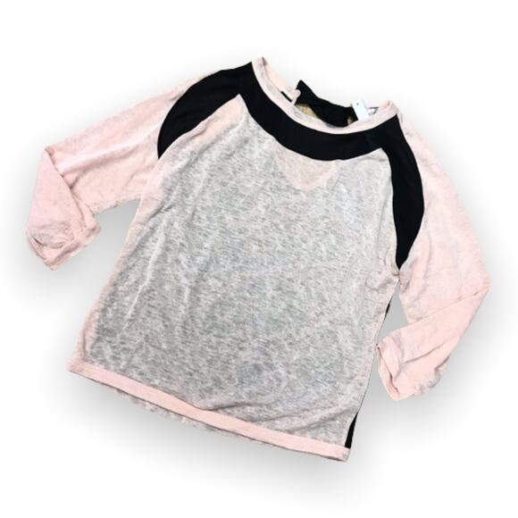 Mauve Womens Sweater Sz XL Pink Black Semi Sheer Made in the USA Peachy NEW - Picture 2 of 6